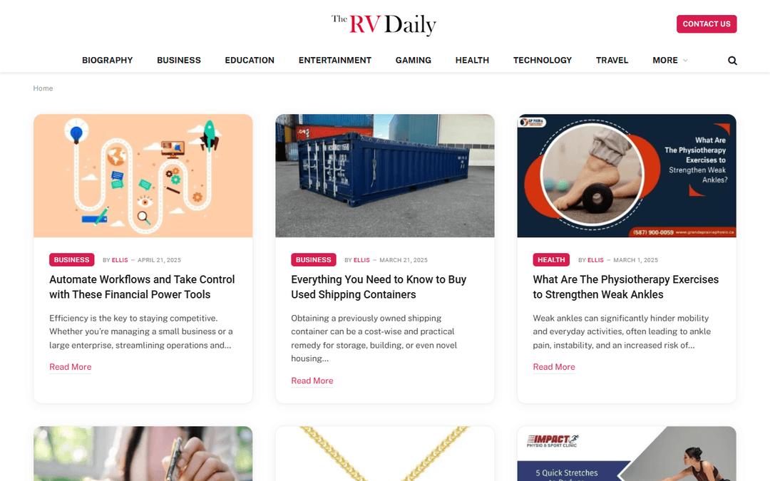 thervdaily.com publisher screenshot