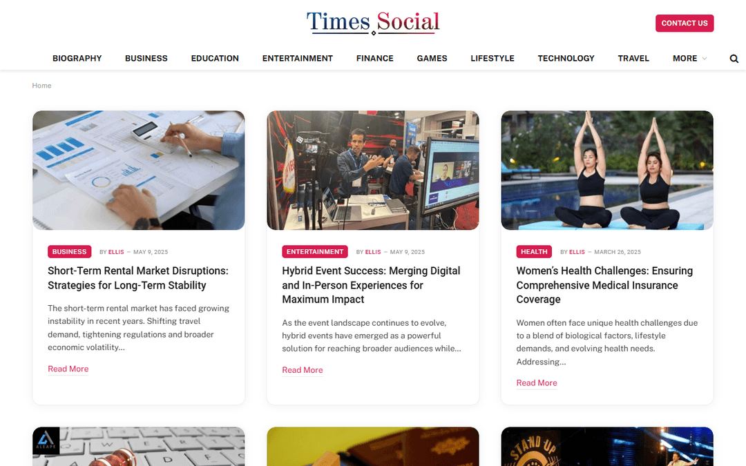 timessocial.com publisher screenshot