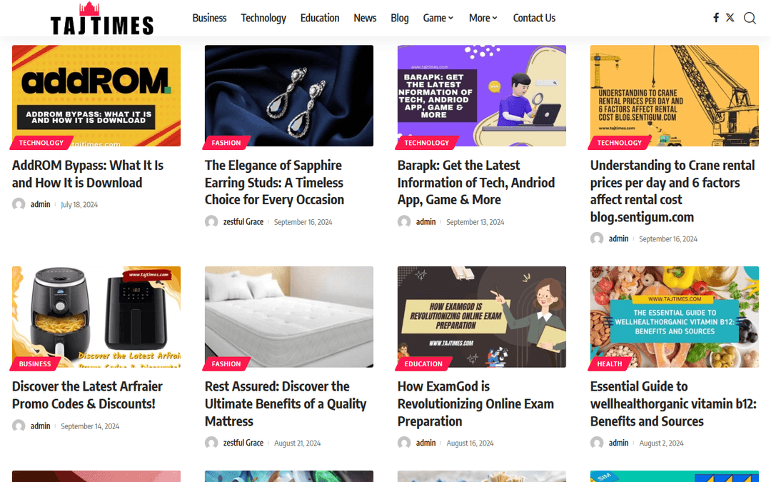 tajtimes.com publisher screenshot