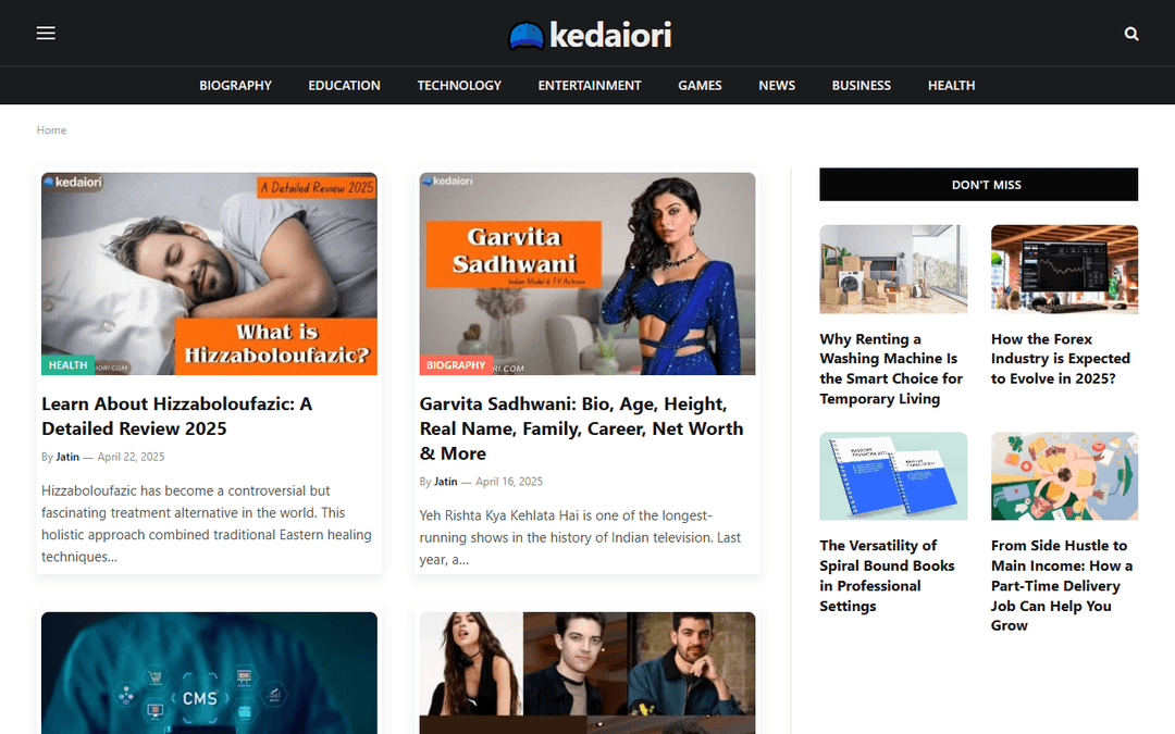 kedaiori.com publisher screenshot