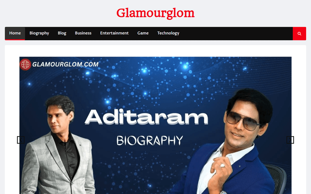 glamourglom.com publisher screenshot