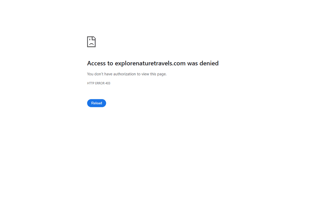 explorenaturetravels.com publisher screenshot