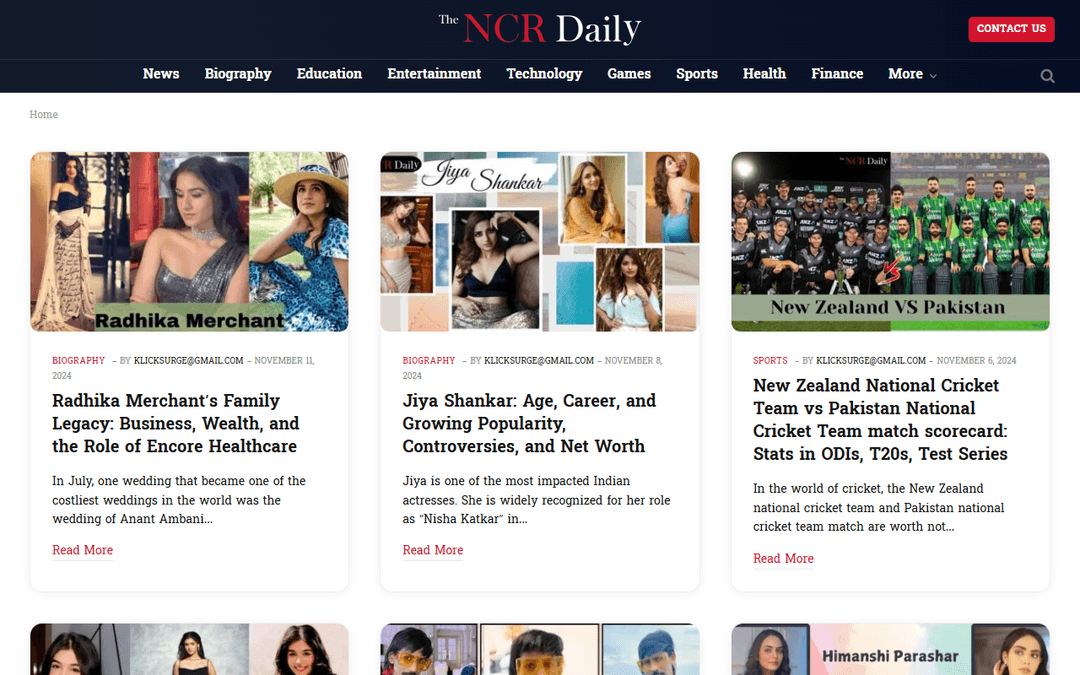 thencrdaily.com publisher screenshot