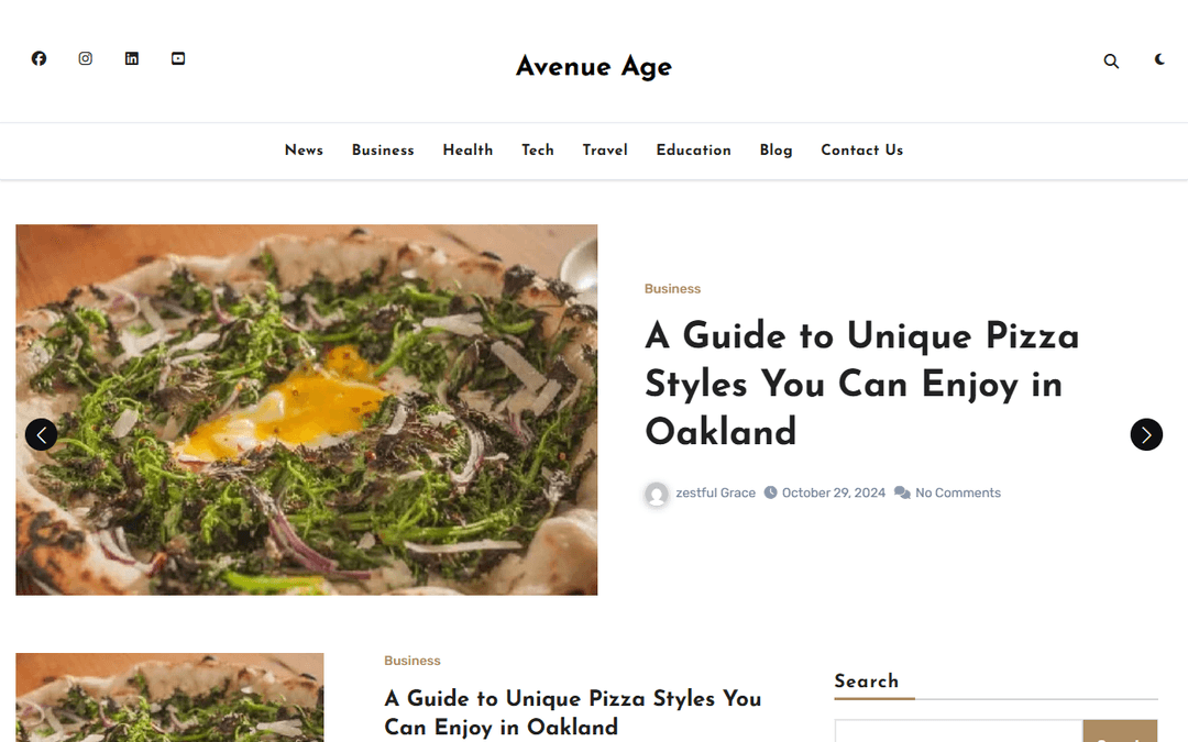 avenueage.com publisher screenshot