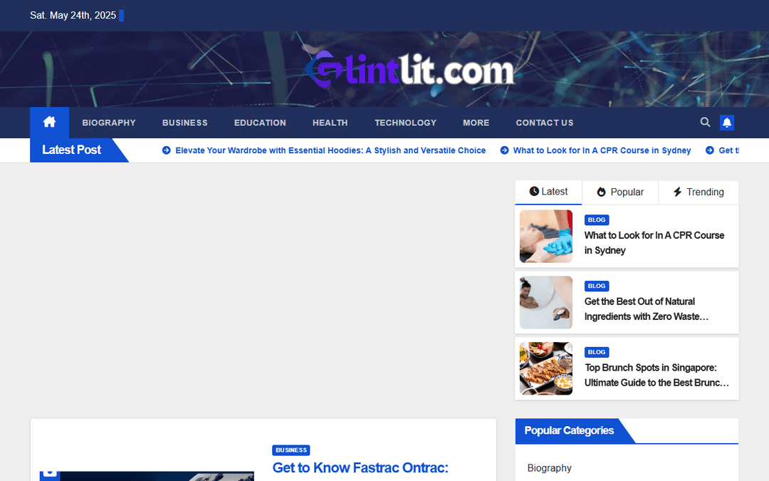 glintlit.com publisher screenshot