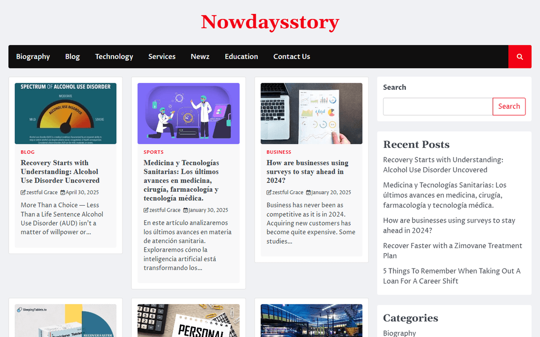 nowdaysstory.com publisher screenshot