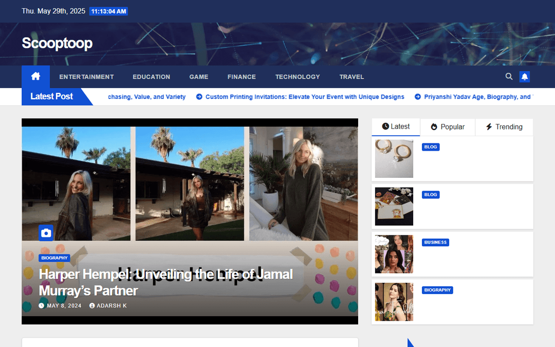 scooptoop.com publisher screenshot