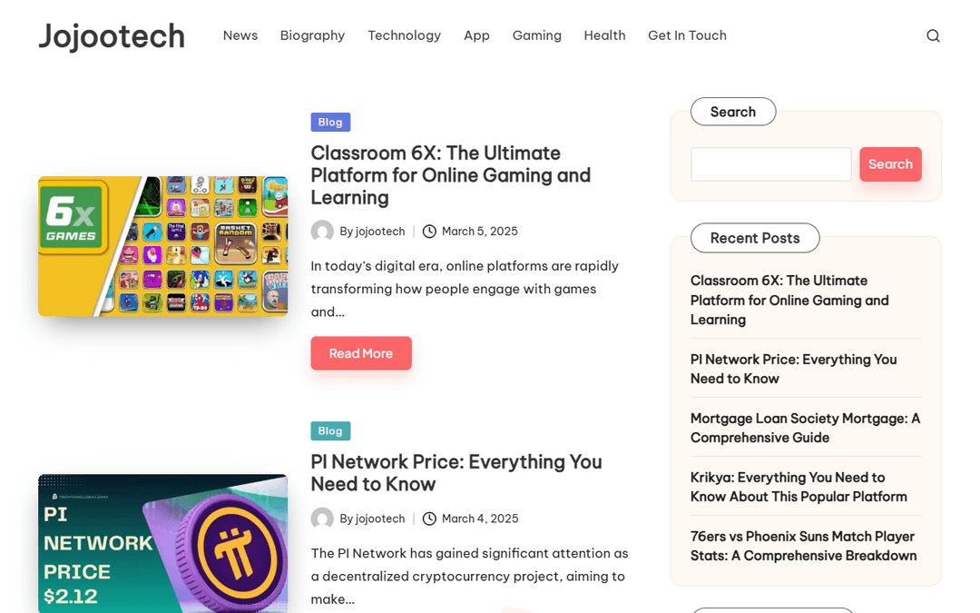 jojootech.com publisher screenshot