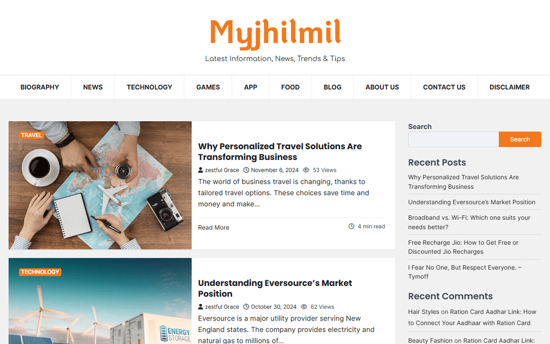myjhilmil.com publisher screenshot