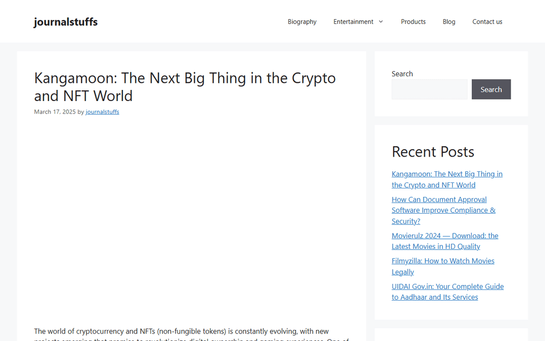 journalstuffs.com publisher screenshot