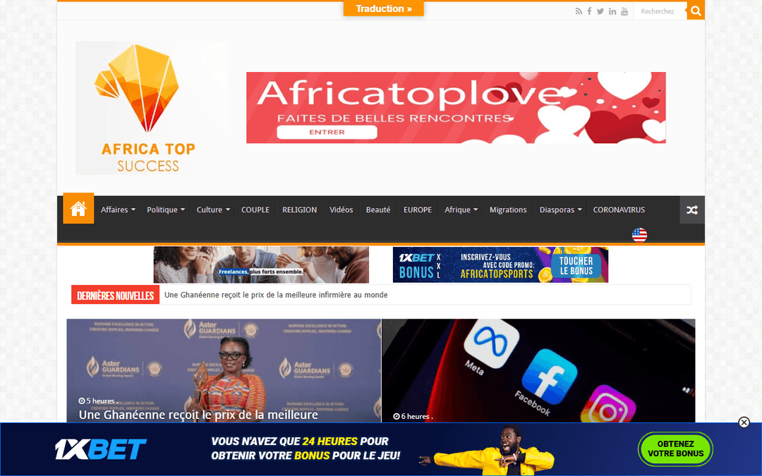 africatopsuccess.com publisher screenshot
