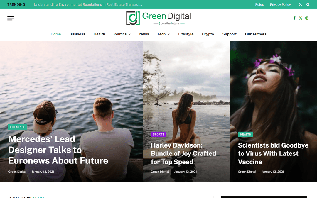 greendigital.info publisher screenshot