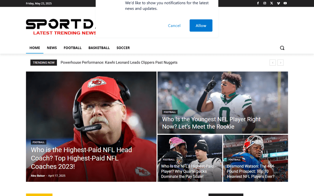 sportda.com publisher screenshot