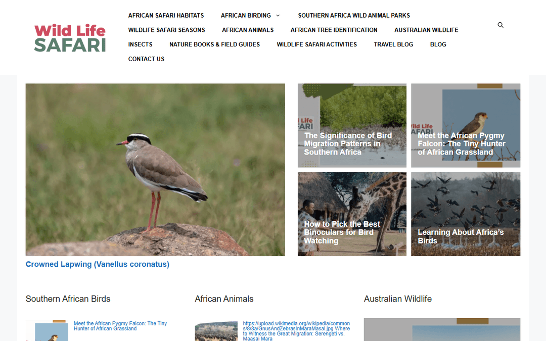 wildlifesafari.info publisher screenshot