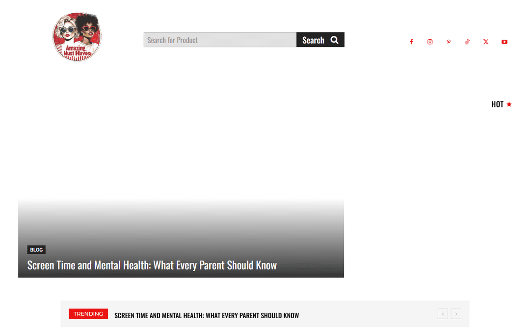 amazingmusthaves.com publisher screenshot