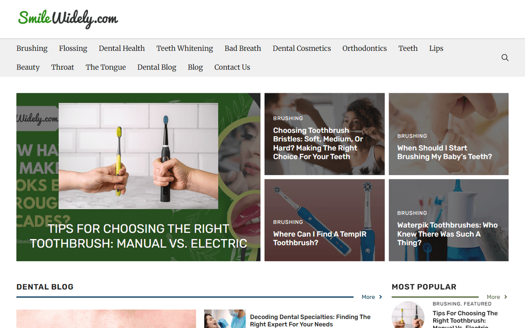 smilewidely.com publisher screenshot