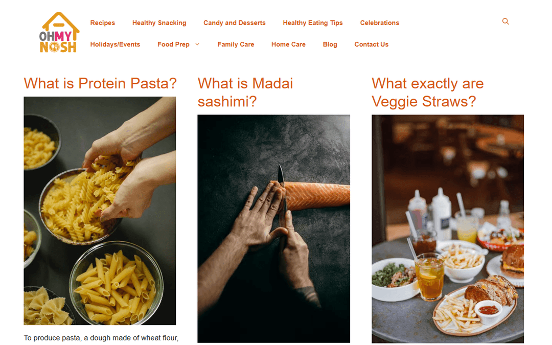 ohmynosh.net publisher screenshot