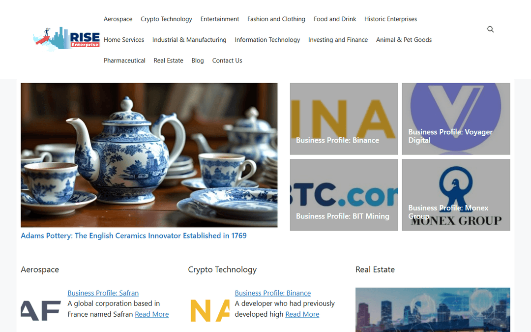 riseenterprise.net publisher screenshot
