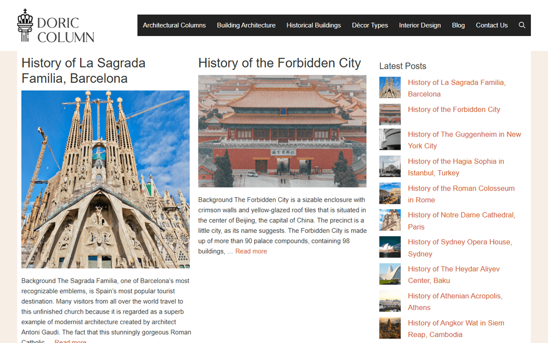 doric-column.com publisher screenshot