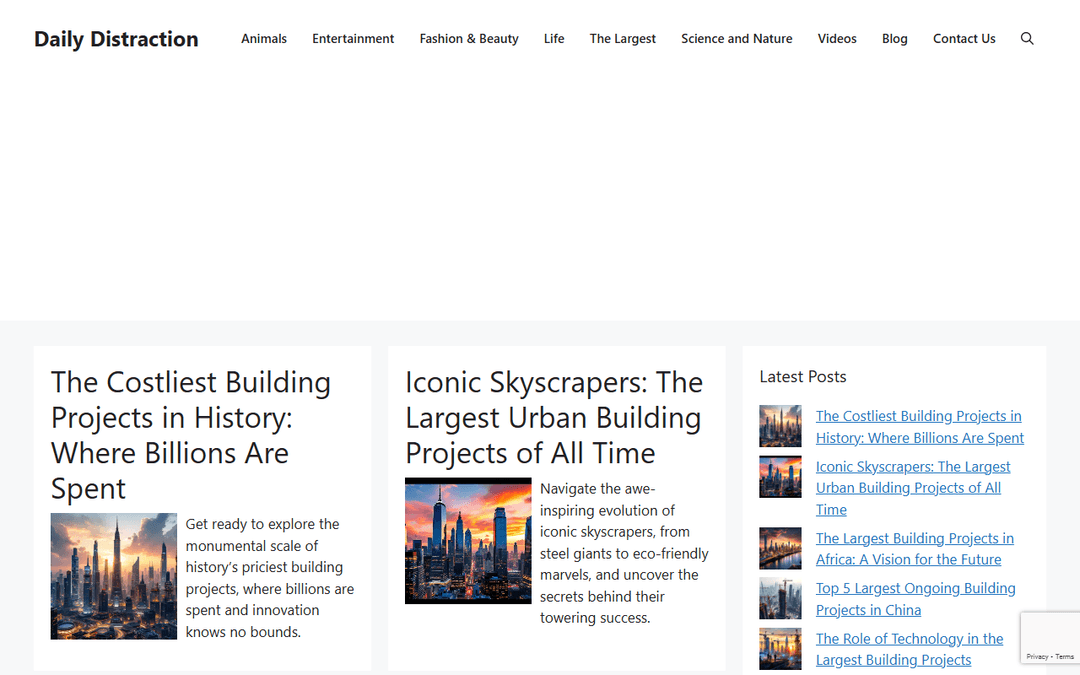 dailydistraction.net publisher screenshot