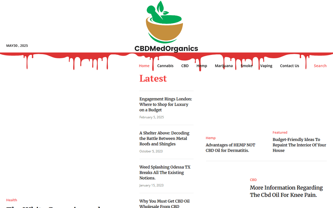cbdmedorganics.com publisher screenshot