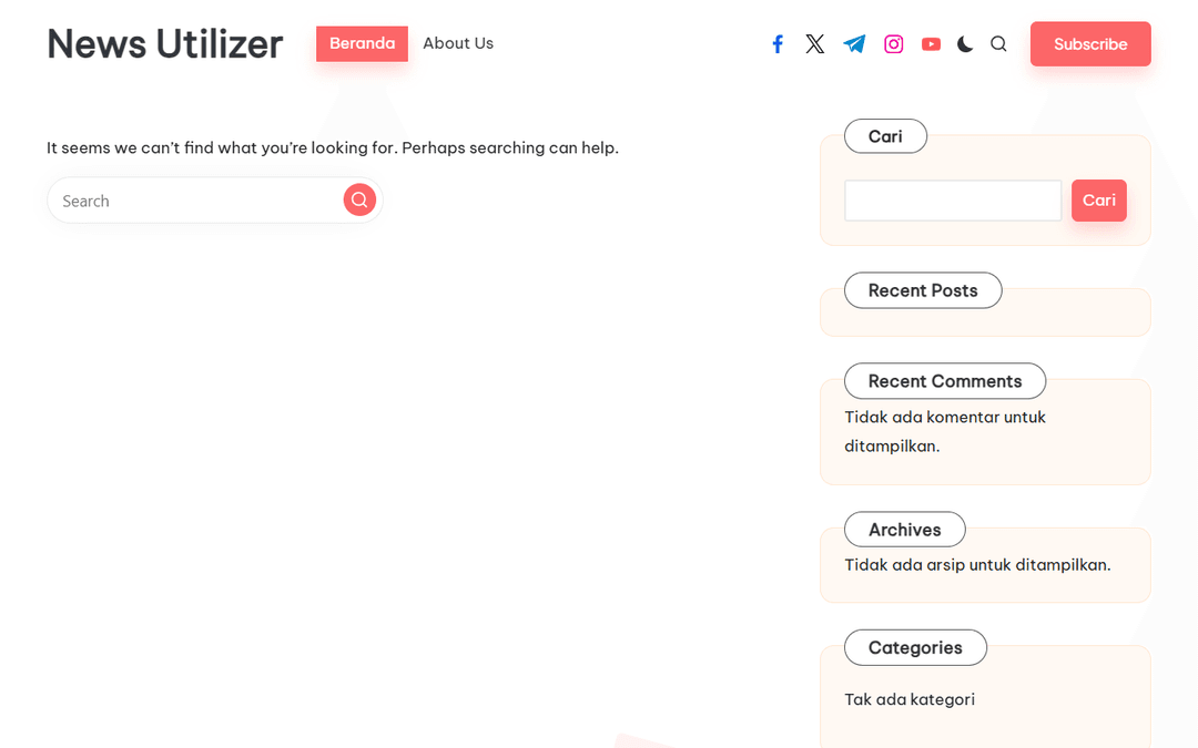 newsutilizer.com publisher screenshot
