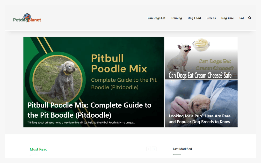 petdogplanet.com publisher screenshot