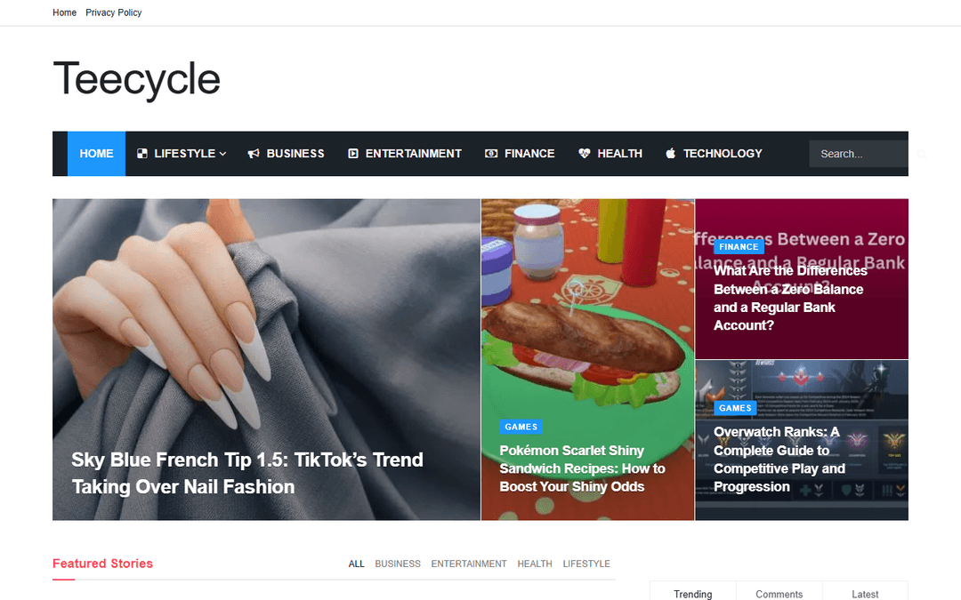 teecycle.org publisher screenshot