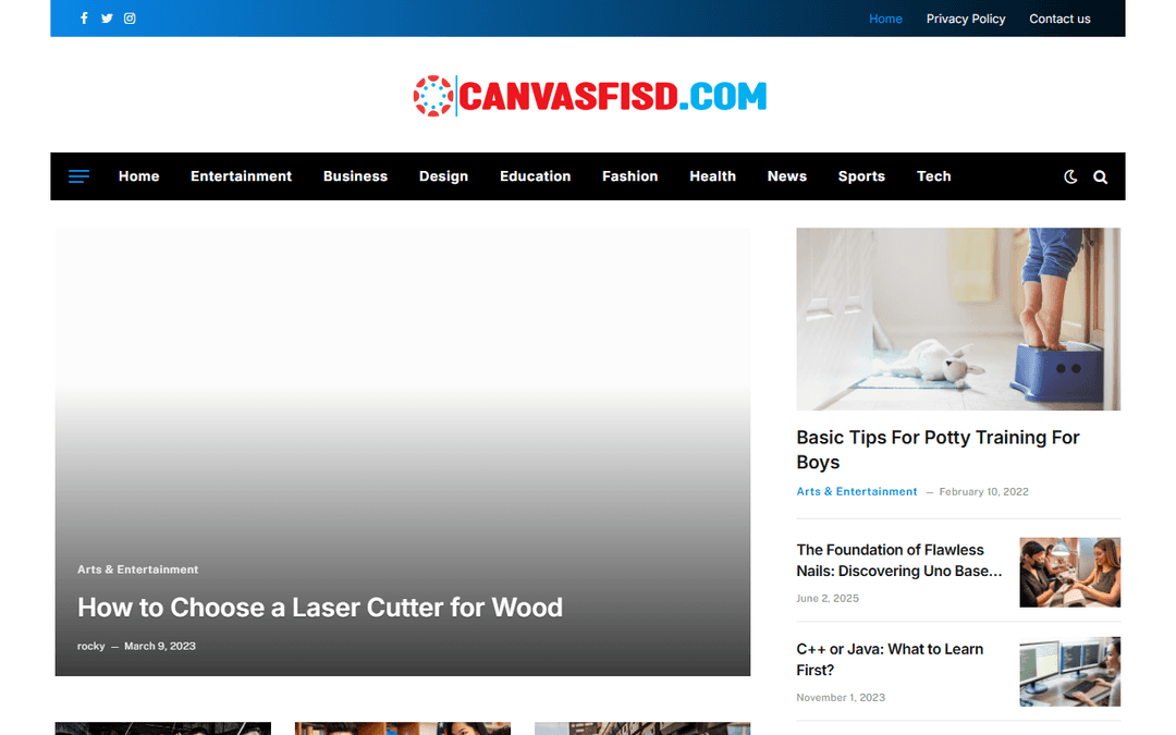 canvasfisd.com publisher screenshot