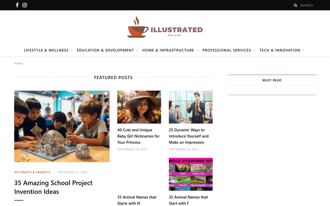 illustratedteacup.com publisher screenshot