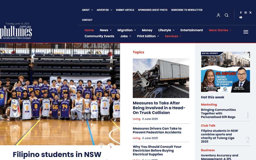 philtimes.com.au publisher screenshot