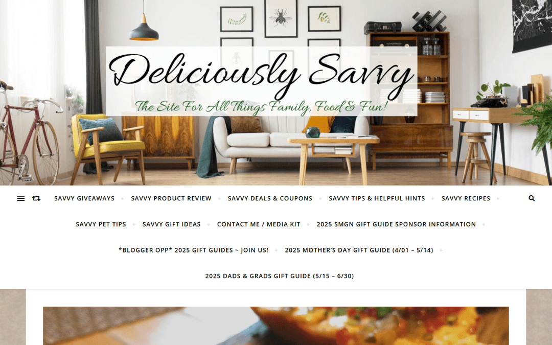 deliciouslysavvy.com publisher screenshot