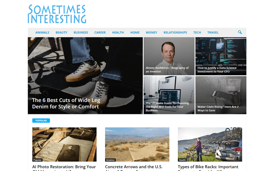 sometimes-interesting.com publisher screenshot