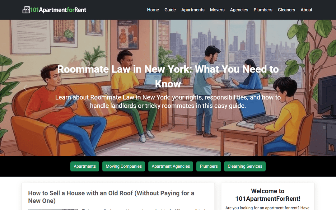 101apartmentforrent.com publisher screenshot