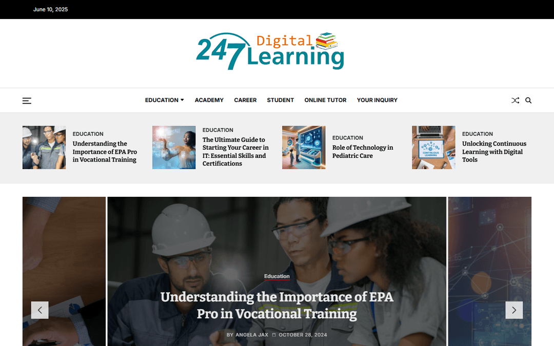 247digitallearning.com publisher screenshot