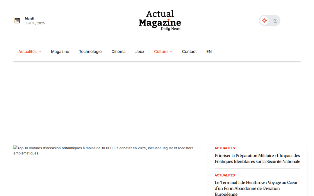 actualnewsmagazine.com publisher screenshot