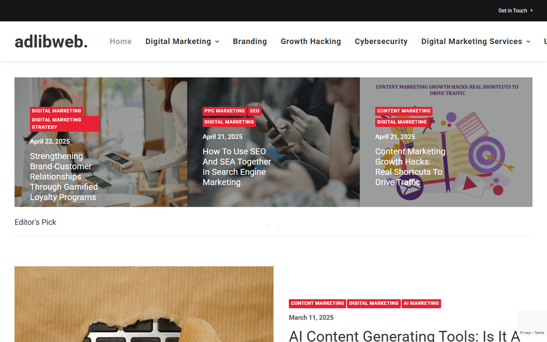 adlibweb.com publisher screenshot