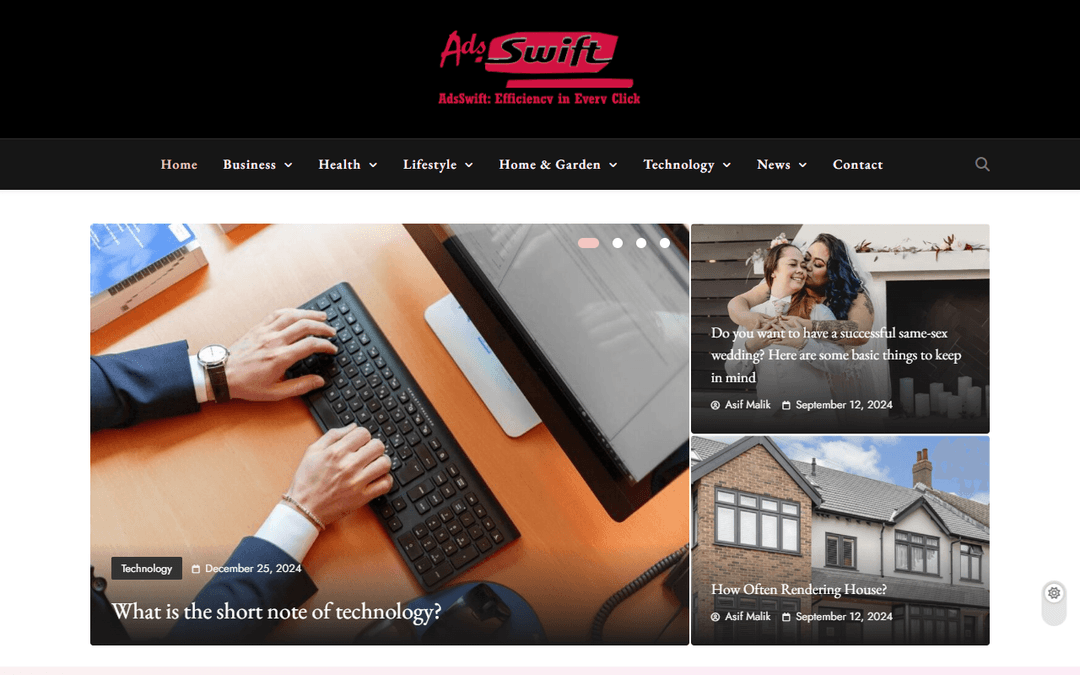 adsswift.com publisher screenshot