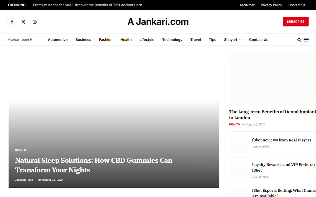 ajankari.com publisher screenshot