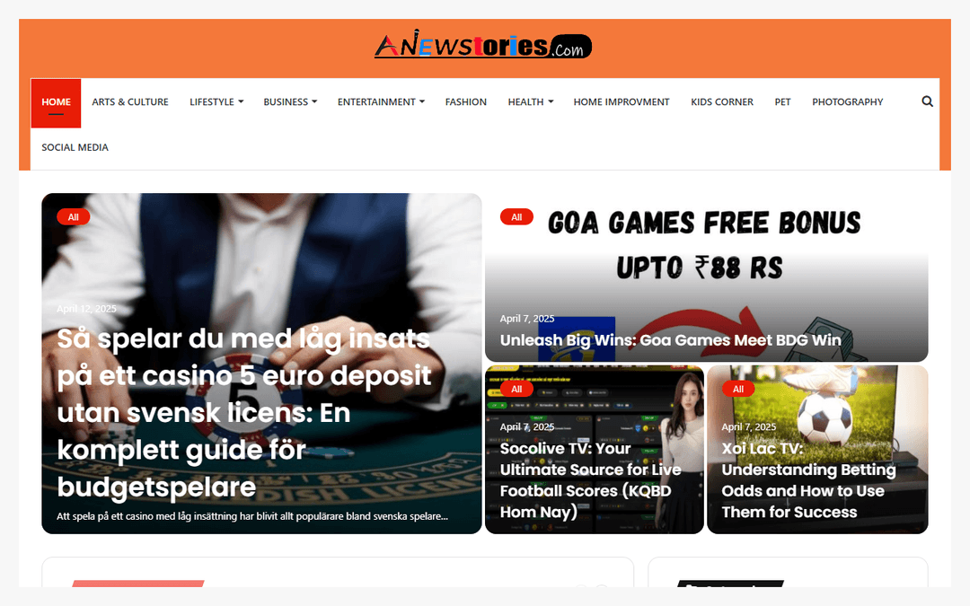 anewstories.com publisher screenshot