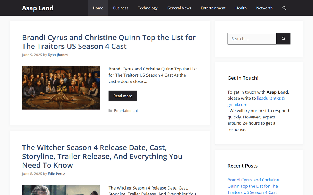 asapland.com publisher screenshot