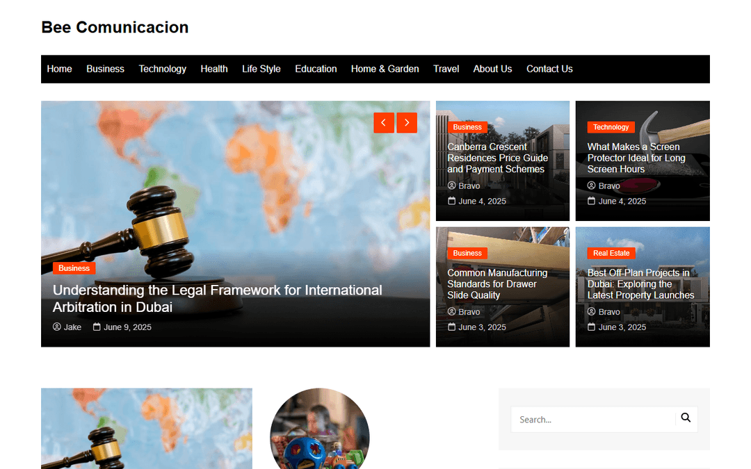 beecomunicacion.com publisher screenshot