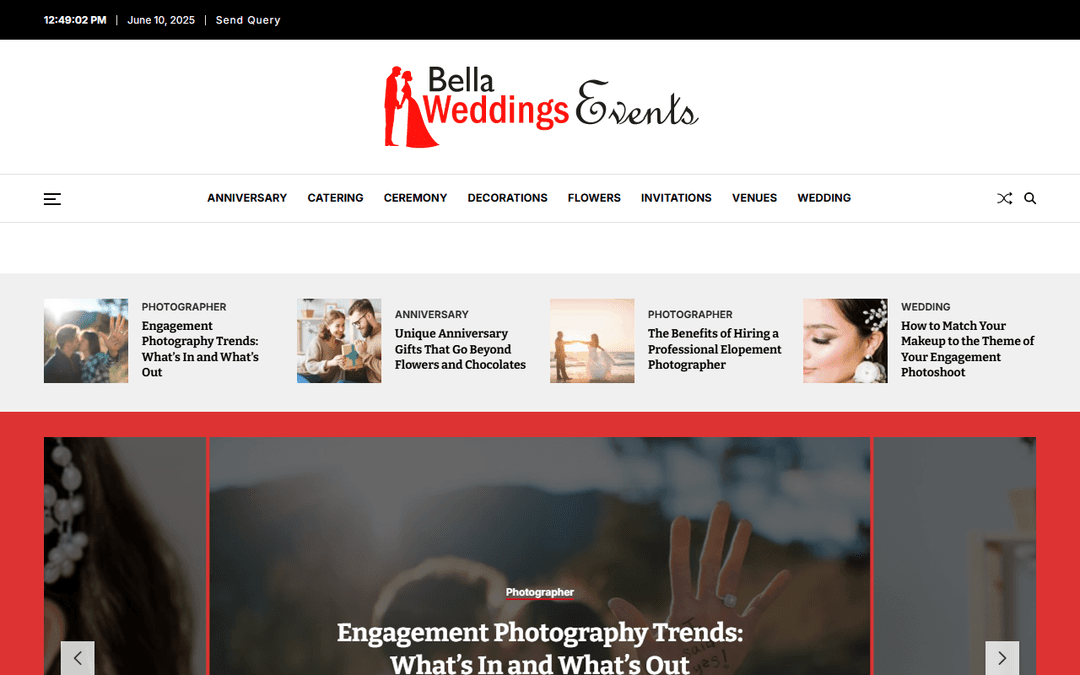 bellaweddings-events.com publisher screenshot