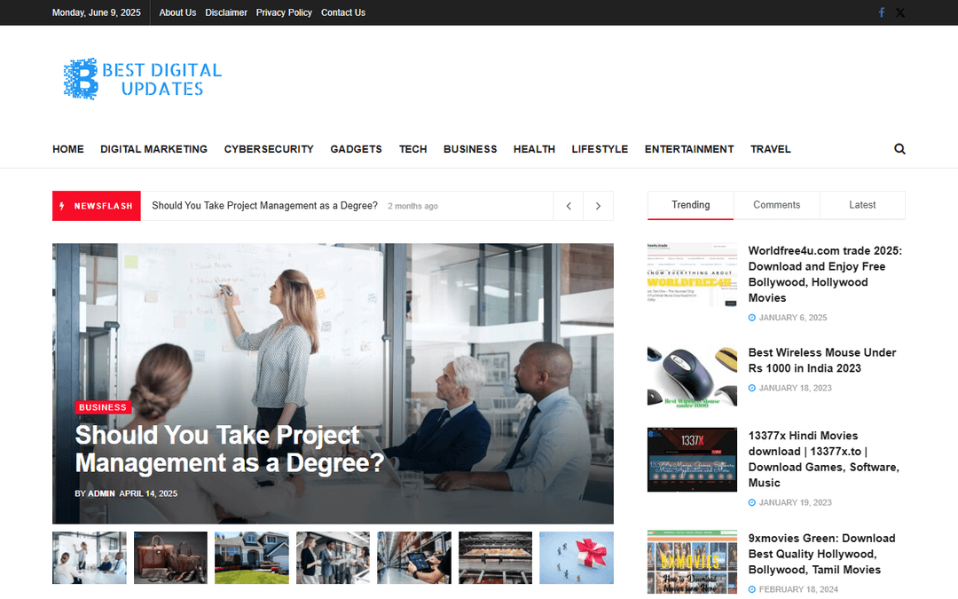 bestdigitalupdates.com publisher screenshot