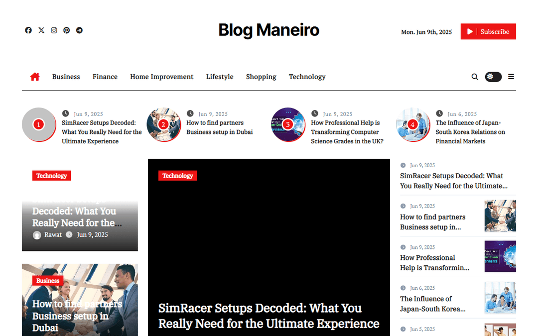 blogmaneiro.com publisher screenshot