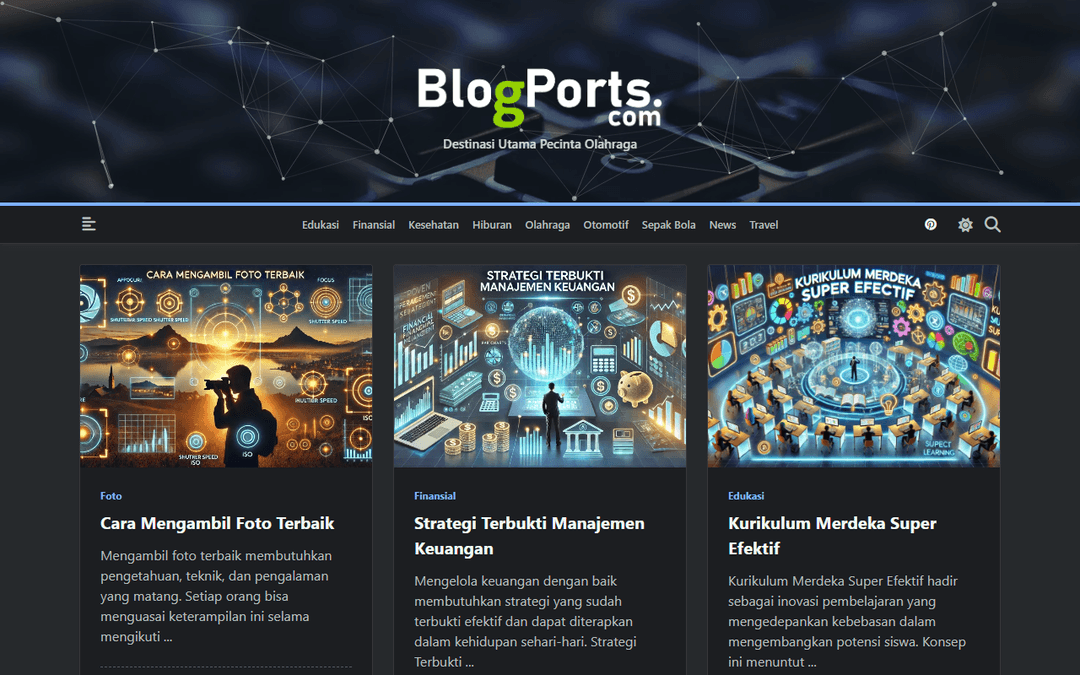 blogports.com publisher screenshot