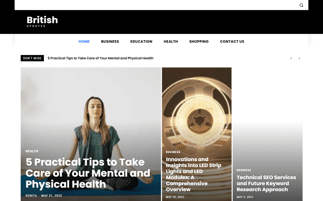 britishupdates.co.uk publisher screenshot