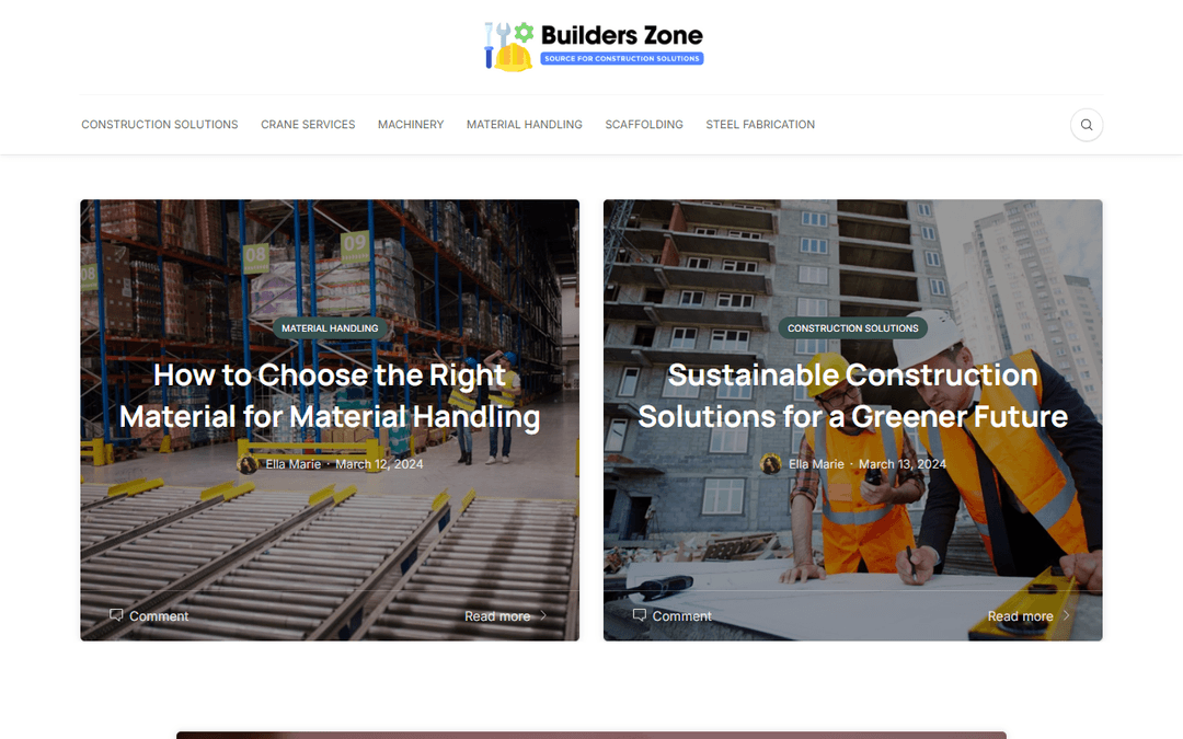 builderszone.com.au publisher screenshot