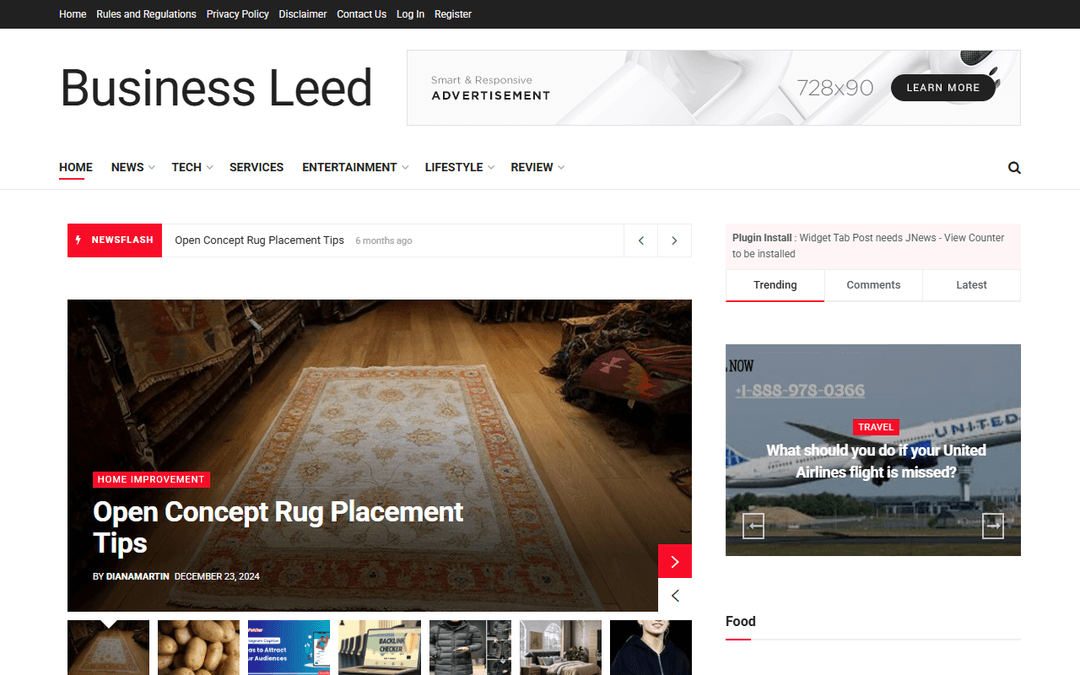 businessleed.com publisher screenshot