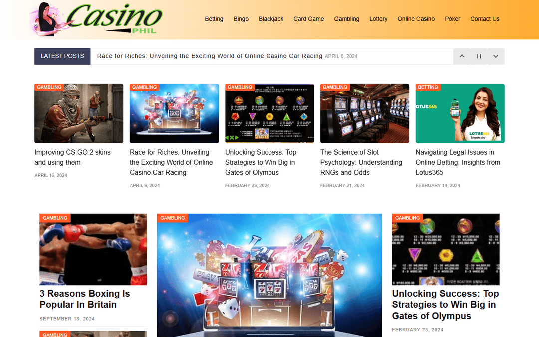 casinophil.com publisher screenshot